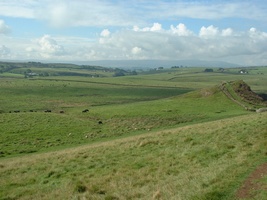 Countryside around Hadrians Wall, about half way between Carlisle and Wallsend